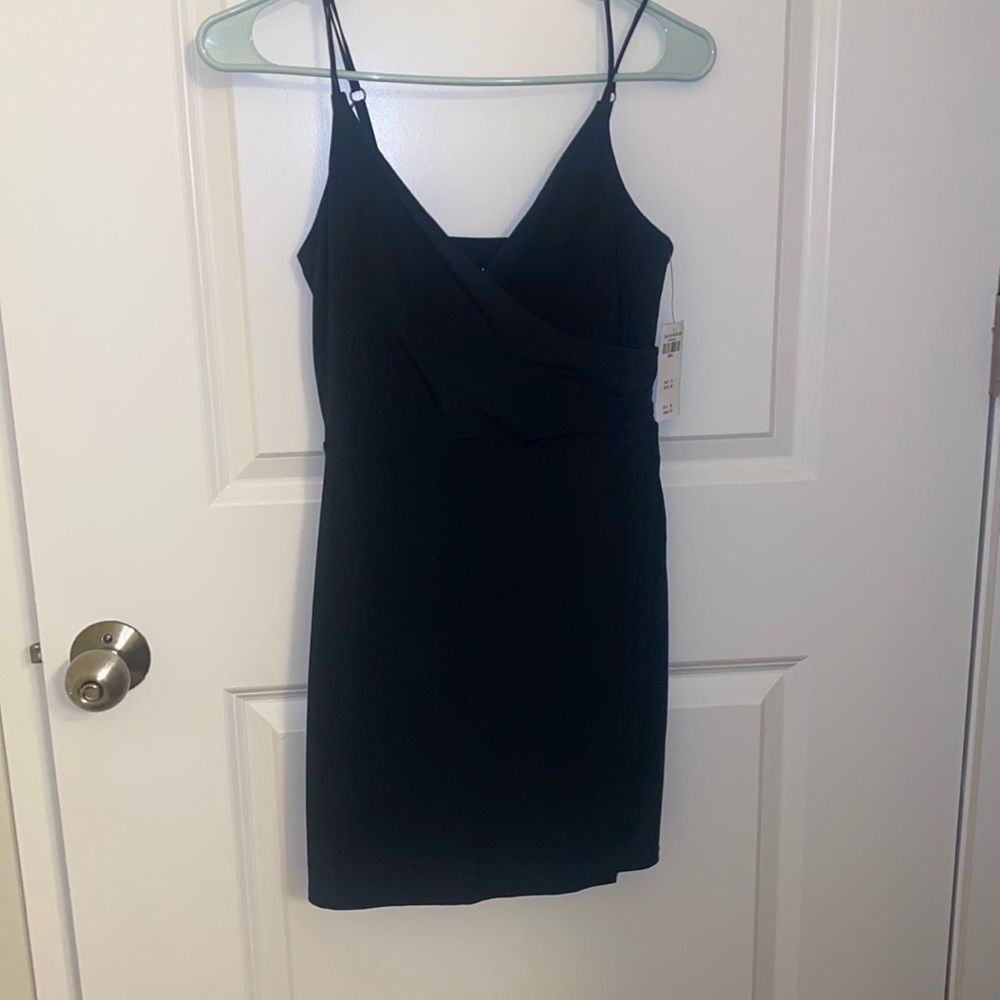 Black Abercrombie athletic wrap dress